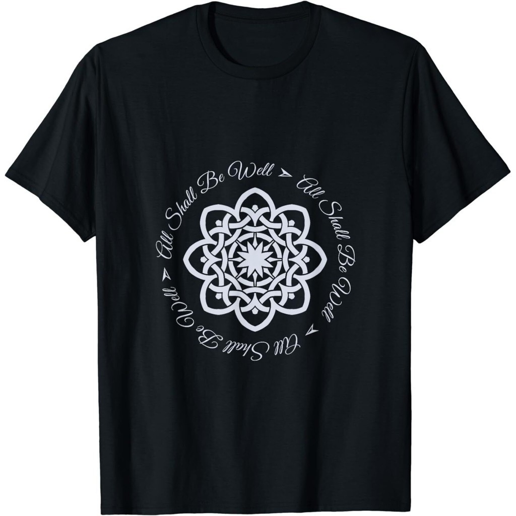 เสื้อยืดสัญลักษณ์ Retro All Shall Be Well Calm