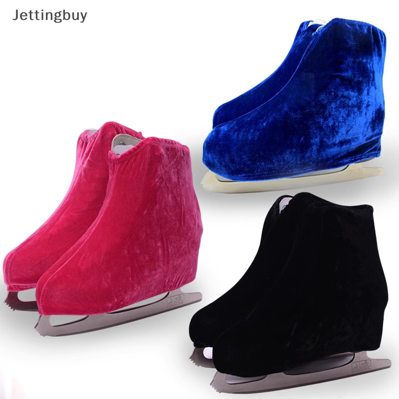 [Jettingbuy ] Professional Figure Skag Shoe Cover Velvet Elastic Roller Skag Shoe Cover สําหรับผู ้ ชายและผู ้ หญิงสต ็ อกใหม ่