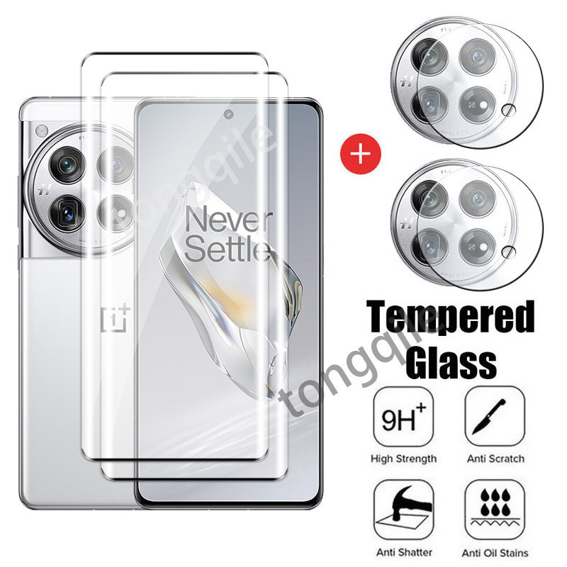 4in1 หน้าจอโค้ง Protector สําหรับ OnePlus 13 13R 12R Ace3 Ace 3 5 OnePlus12 1+2 5G 2024 กระจกนิรภัย HD Clear View เลนส์กล้องฟิล์มป้องกันกระจก Anti Scratch