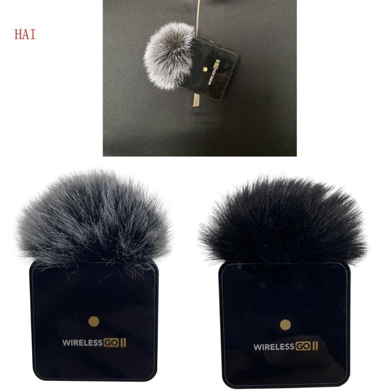 Hai Furry Windscreen Muff Microphone Furs Wind Cover Repair สําหรับ Rode Wireless Go II