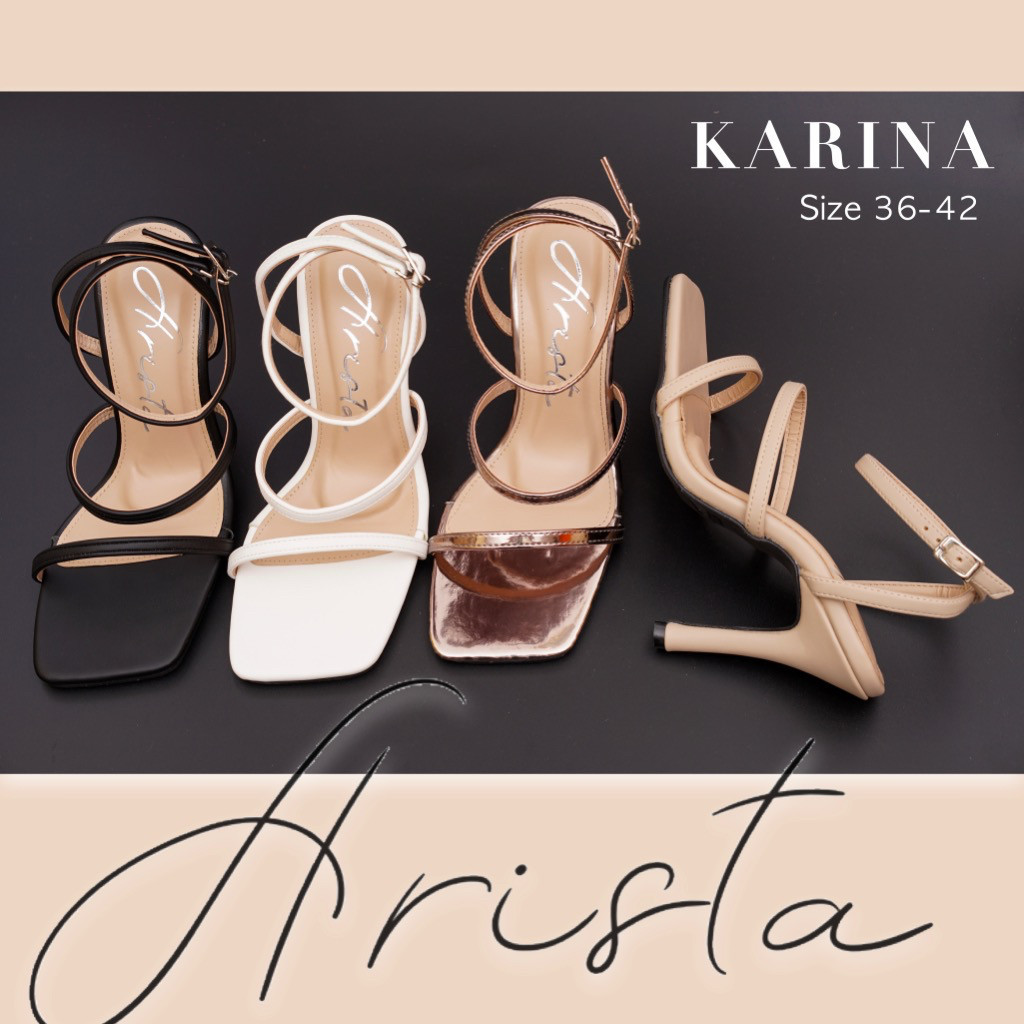 VATIDA ( Ready to ship) รองเท้าผู้หญิง ส้นสูง แฟนชั่น ใส่สวย สไตล์เกาหลี รุ่น KARINA ( ART-059-1 )