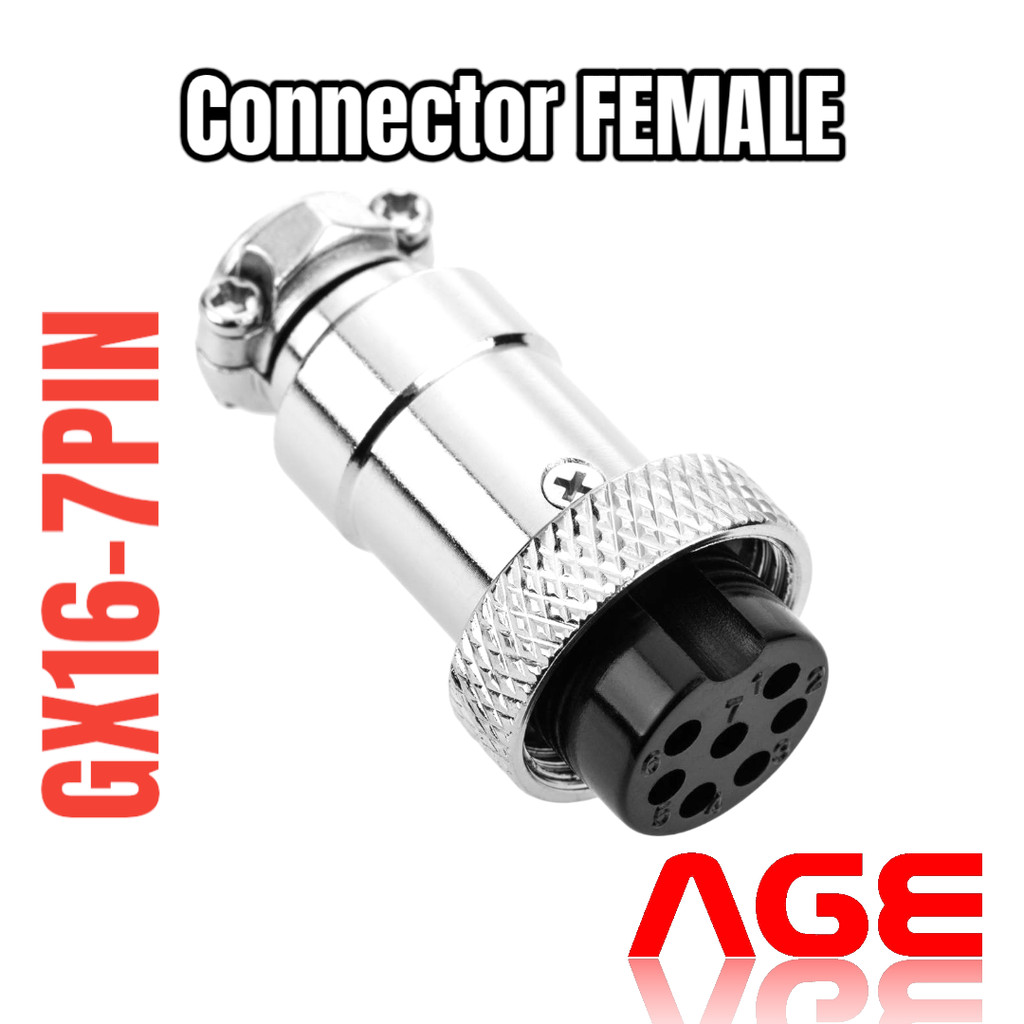 GX16-7PIN METAL CONNECTOR FEMALE PLUG