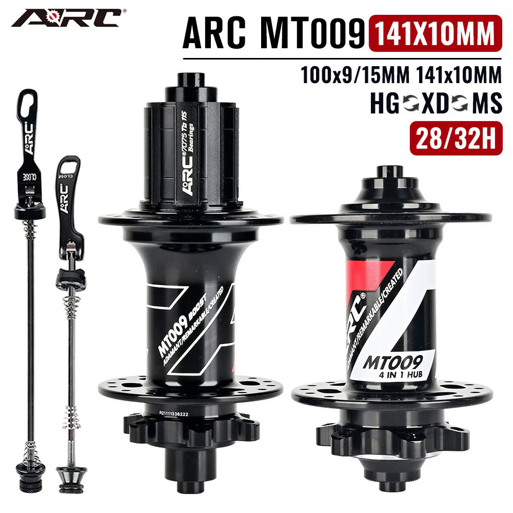ARC ดุมจักรยานเสือภูเขา แบบ BOOST QR ขนาด 141x10mm พร้อม 4 แบริ่งปิดผนึก และ 6 Pawls
