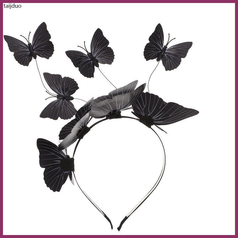 ผม Hoop 3D ผีเสื้อแถบคาดศีรษะอุปกรณ์เสริมสําหรับสาว Butterfliers Headdress Party อุปกรณ์กลางแจ้งตกแต่งผู้หญิงแฟชั่น