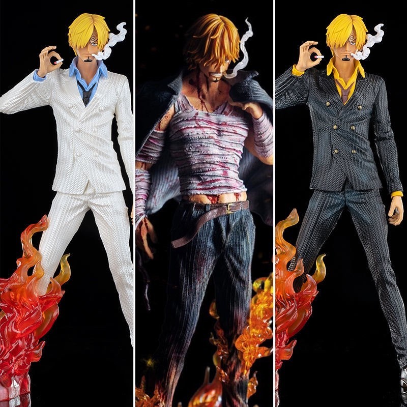 สถานที่ท้องถิ่น One Piece Sanji Action Figure รูปปั้น Diable Jambe อะนิเมะรูป COD สต็อกคอสเพลย์ Action Figure ตุ๊กตาของเล่นสําหรับของขวัญเด็กคอลเลกชันเครื่องประดับรถขนาดใหญ่ Figur