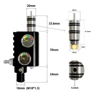 Air Condor PCP ป้องกันการระเบิดภายนอก regulation Z-type วาล์วแรงดันคงที่3500psi4500psi