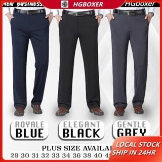 Men's Formal Pants Casual Trouser Office Slacks Pants for Men High Elasticity Anti-wrinkle Thin Slim British Style Youth Korean Small Straight