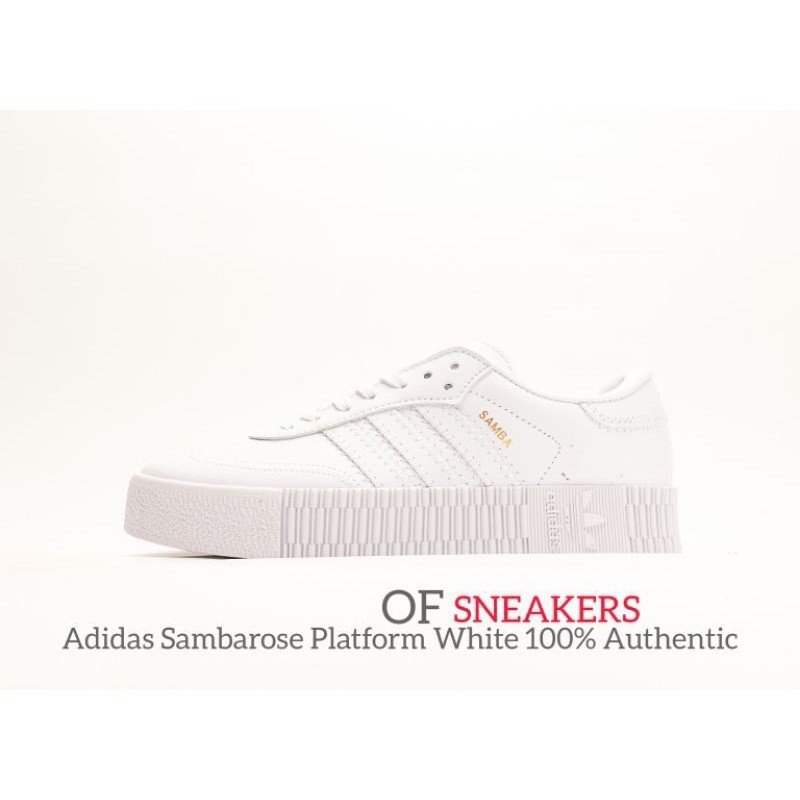 Adidas Sambarose White Shoes ของแท ้ 100 % WP5W