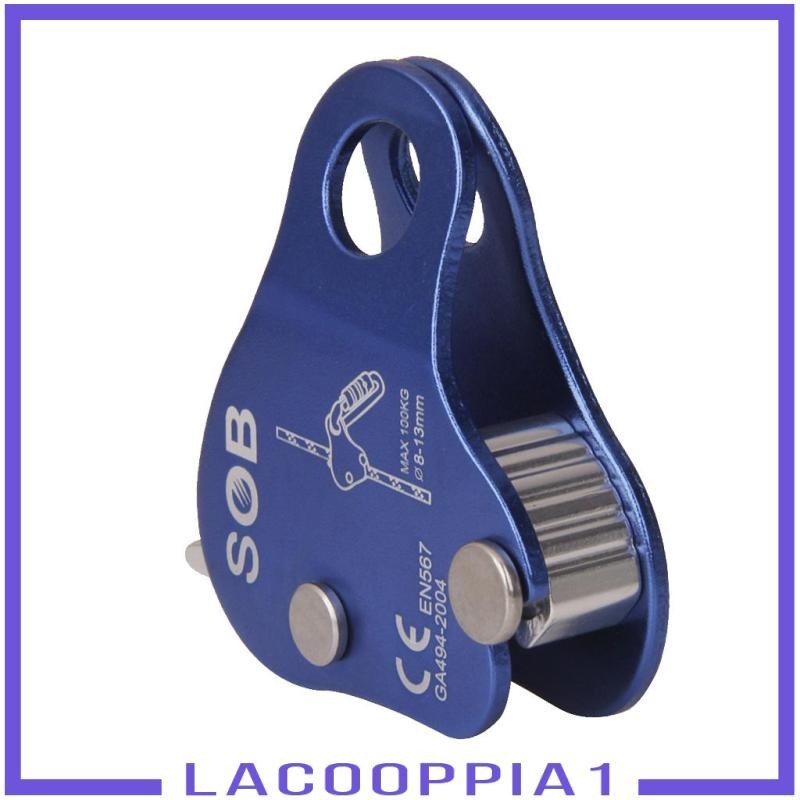[Lacooppia1 ] Rock Climbing Fall Protection Aluminium Rope Grab for 8mm-13mm Rope