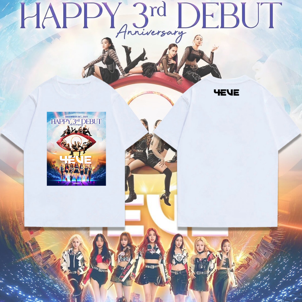 4eve เสื้อยืดคอกลมแขนสั้นพิมพ์ลาย  LIVE AT IMPACT ARENA ผ้าฝ้าย  100% S-5XL