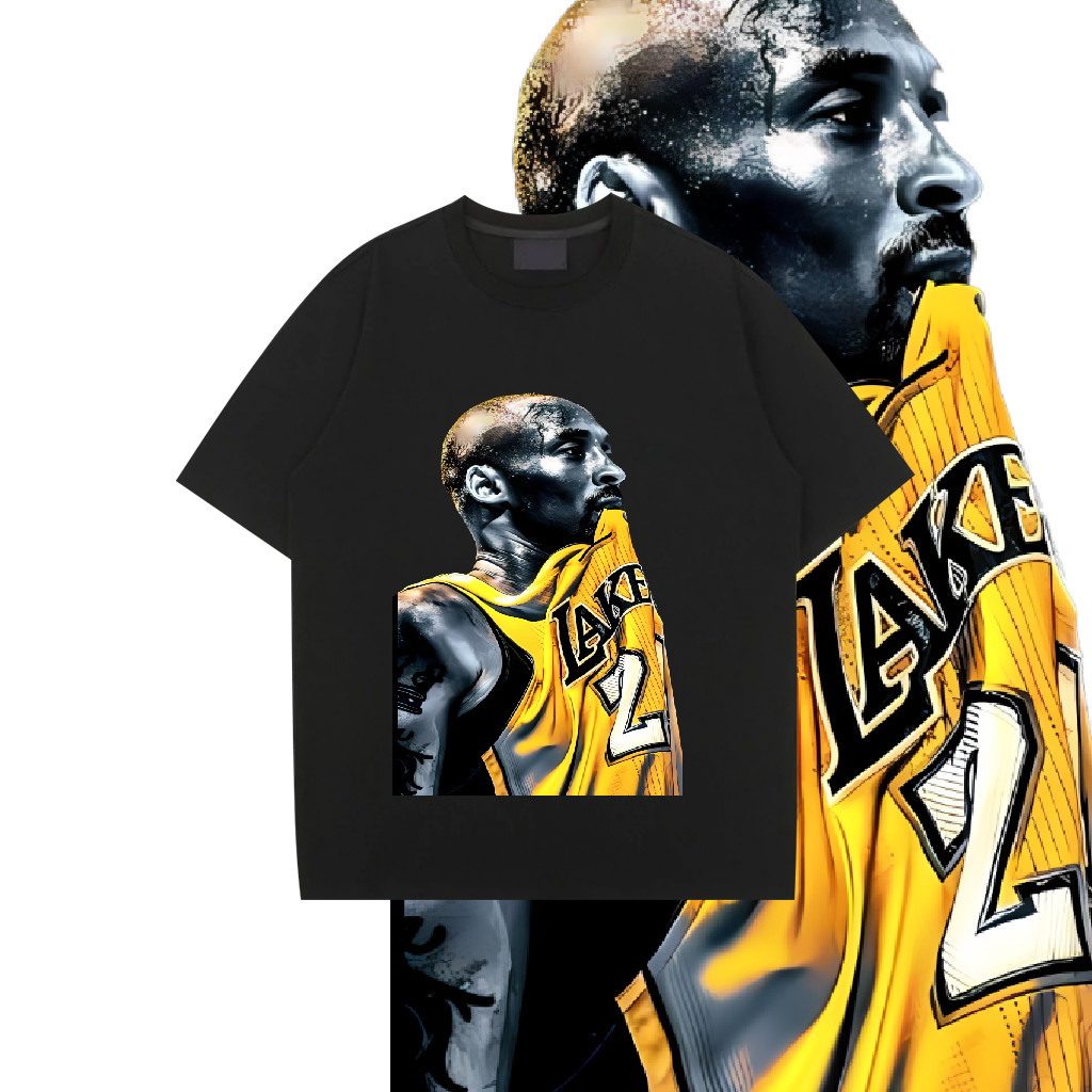 [ Promotion ]Kobe Bryant โคบี้ ไบรอันท์ Lakers เลเกอร์ส NBA กีฬา แฟชั่น ระบายอากาศได้ บาสเกตบอล แขนสั้น