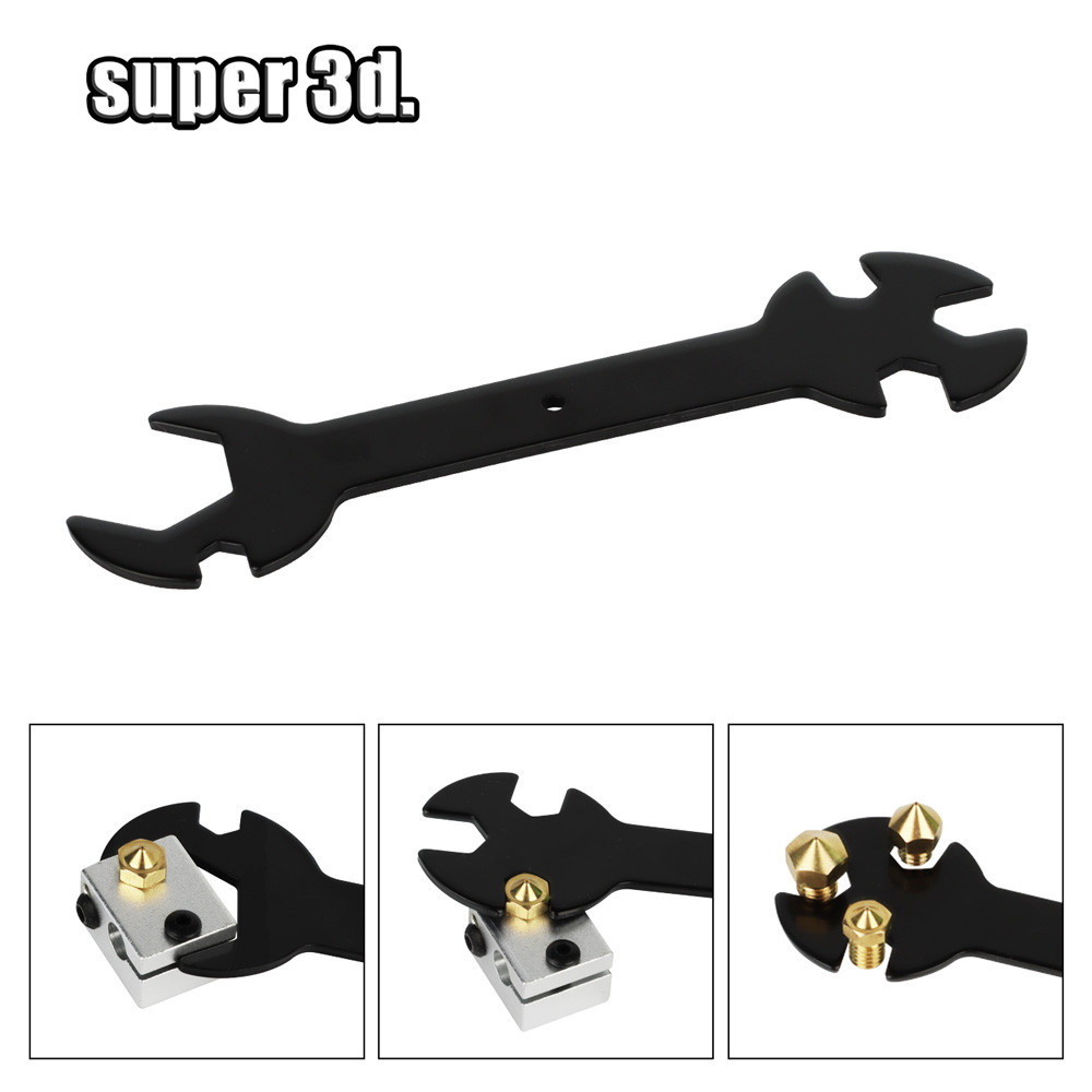 Wrench 5 IN 1 3D Printer Parts Nozzle Wrench Stay 6mm to 20mm Steel Spanner Wrench Flat For Ender 3 