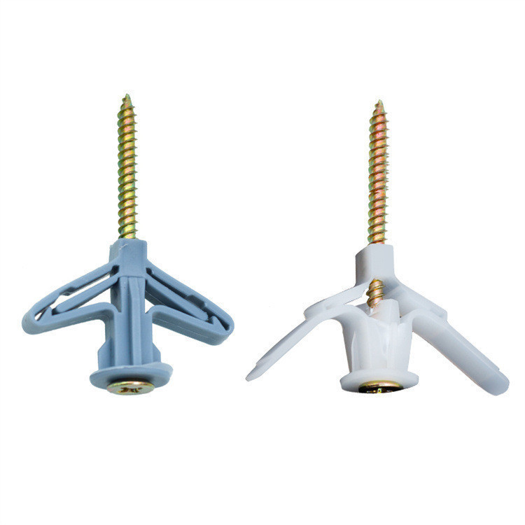 SHUYE พุ๊กปีกผีเสื้อยึดผนังกลวงพร้อมสกรู ขนาด 50 ชุด พุ๊กผีเสื้อยิบซั่มพร้อมสกรู พุกยิปซั่มพลาสติก - รูปที่ 7