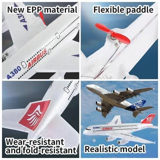เครื่องบินบังคับวิทยุ Airbus A380 Fixed Wing โฟม EPP ของเล่นบินกลางแจ้ง ของขวัญสำหรับเด็กผู้ชาย