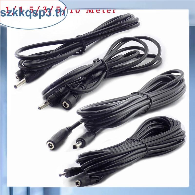 Dc Power Cable Extension 5V 2A อะแดปเตอร์สายไฟ 3.5 มม.x 1.35 มม.DC ชาย DC หญิงสําหรับกล้องวงจรปิดความปลอดภัยกล้อง THK3