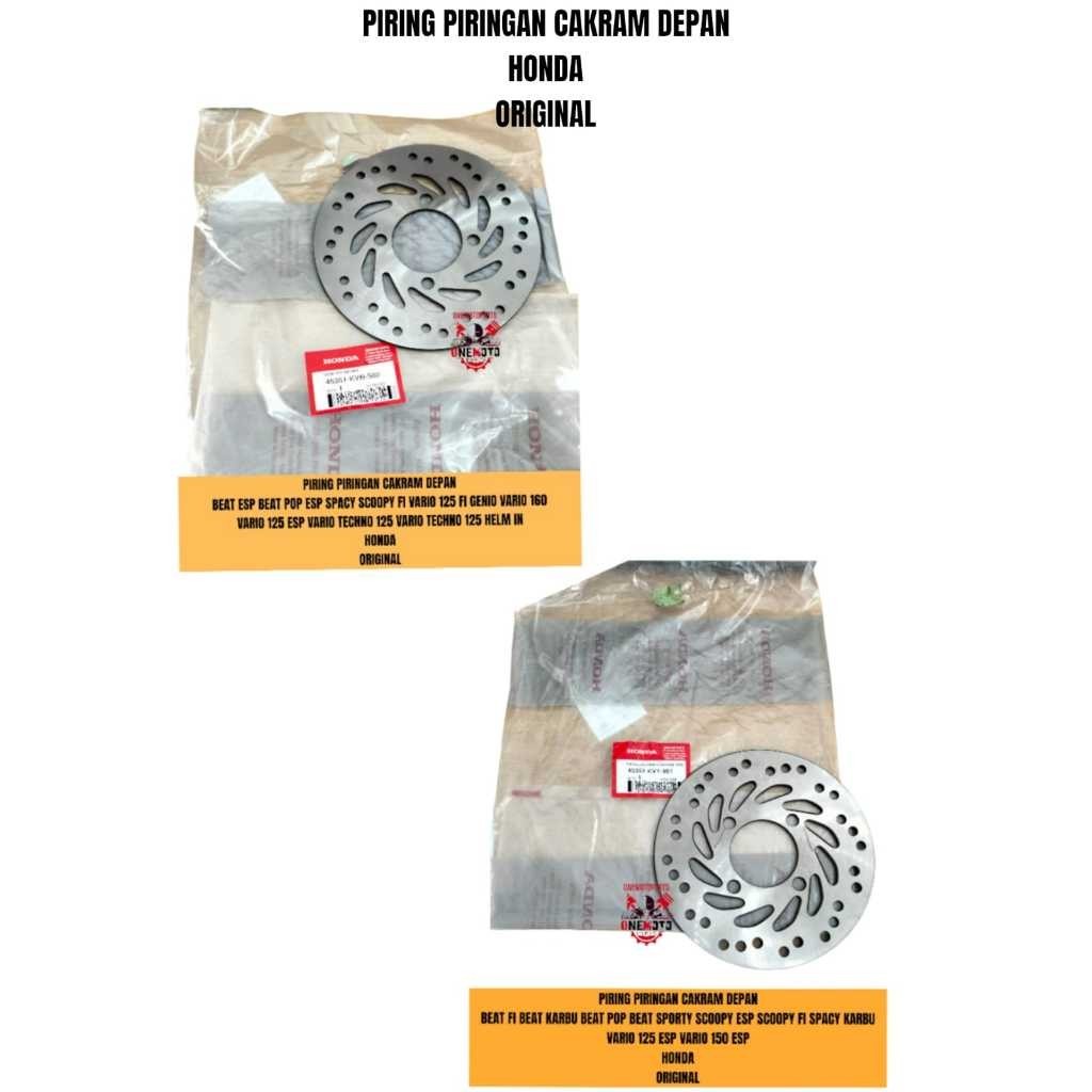 Orimoto - จานหน้า BEAT SPACY SCOOPY VARIO GENIO HONDA ORIGINAL 45351-KVB-S02 45351-KVY-961