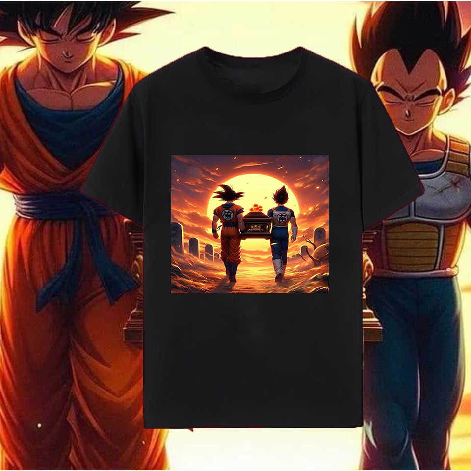 เสื้อดราก้อนบอล โงกุน ToriyamaAkira Goku DragonBall  ไม่จำกัดเพศ ราคาถูก ฝ้าย 100% ขนาด S-5XL T shirt