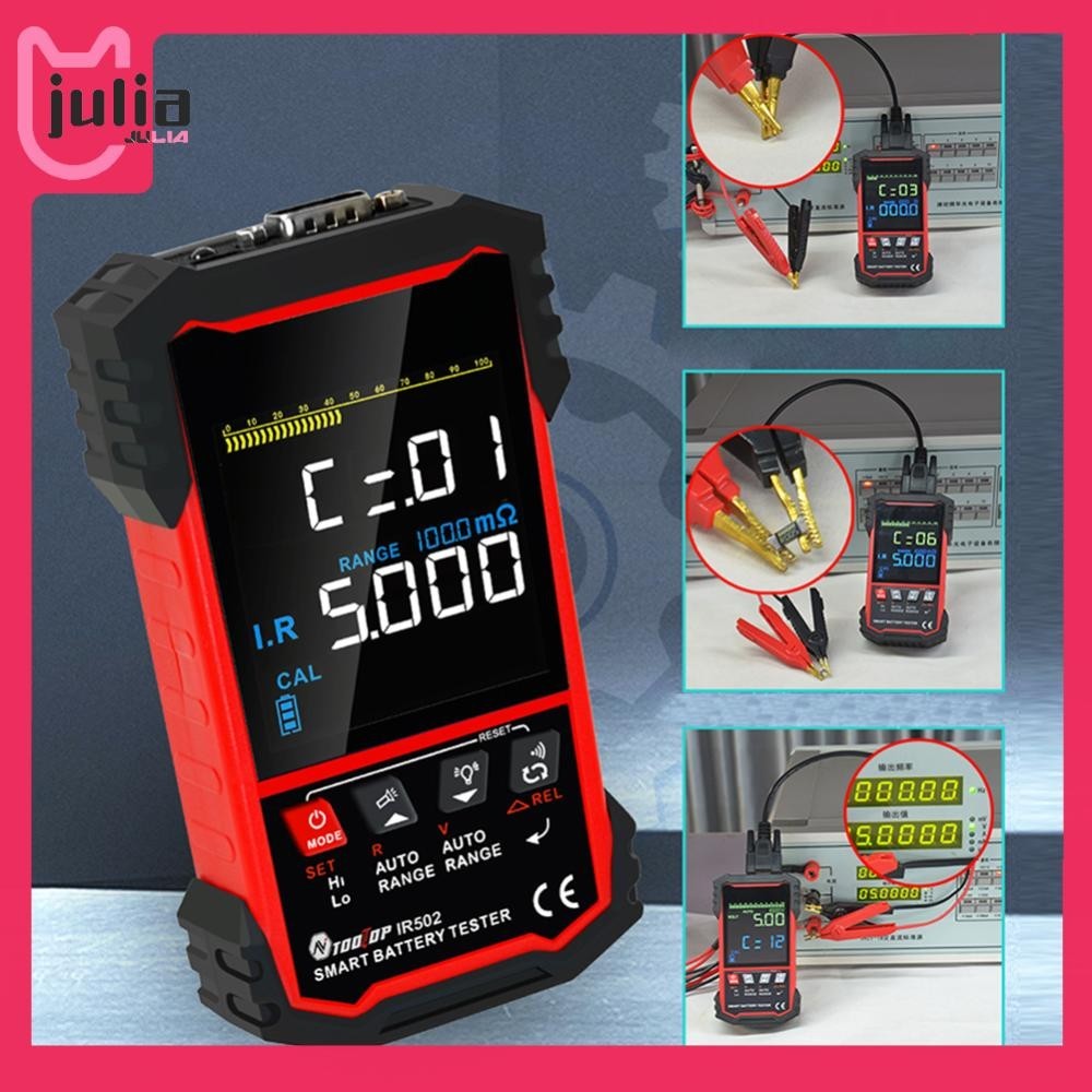 [ Julia1.th ] IR500/IR502 เครื ่ องทดสอบความต ้ านทานภายในแบตเตอรี ่ 120V 0.000m -500 ความแม ่ นยําสูง