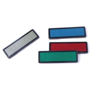 Mini LED Digital Programmable Scrolling Name Message Tag Sign J1Q2[OVSA]