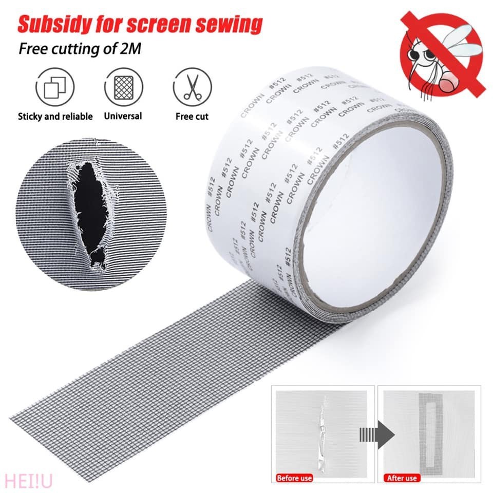 1/2m Self-กาวซ่อมหน้าจอ Patch เทปประตูหน้าต่างหน้าจอสําหรับ Home Anti ยุง Fly Bug สุทธิตาข่าย