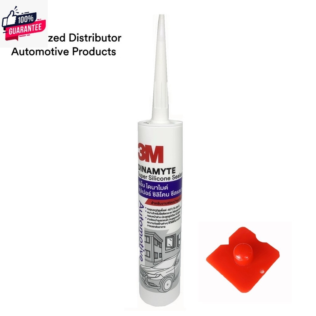 3M™ Dinamyte Super Silicone Sealant 08501 สีขาว, 08502 สีใส, 08503 สีดำ กาวซิลิโคน งานทั่วไป 280 มล.