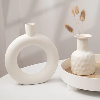 Ins Nordic สไตล ์ แจกัน Creative Minimalist แจกันดอกไม ้ เรือตารางเครื ่ องประดับตกแต ่ งบ ้ าน