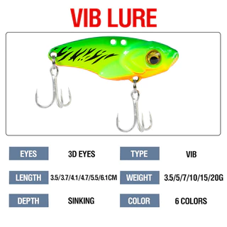 5 ชิ้น/กล่องโลหะใบมีดเหยื่อ VIB Casting Lure 5g 7g 10g 15g 20g Swimbait 3D ตาช้อน Spinner Balancer Fishing Lure Hard เหยื่อ