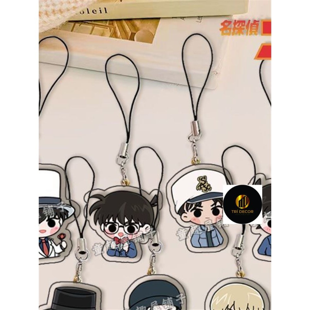 นักสืบโคนัน เชือกคล้องโทรศัพท์มือถือ เชือกเส้นเล็กน่ารัก Conan Gin Haibara Ai เชือกเส้นเล็กเคสโทรศัพท์มือถือระดับพรีเมียม