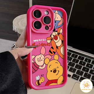 ลายการ์ตูนครอบครัวการ์ตูนหมี เคสสำหรับไอโฟน11 For iPhone12 13 14 15Pro MAX X XS XR XS 6 7 8Plus SE2020 เคสโทรศัพท์
