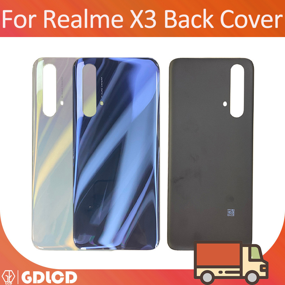 สําหรับ Oppo Realme X3 / X3 SuperZoom กลับแบตเตอรี ่ ประตูกรณีด ้ านหลังซ ่ อมชิ ้ นส ่ วน