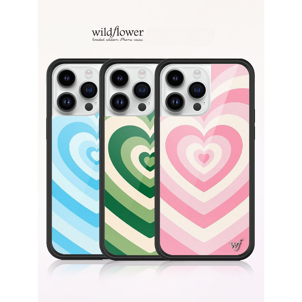 Wildflower Rosé Latte Loveเคสโทรศัพท ์ สําหรับiPhone 15 14 13 12 Pro Max Hard WFปลอกซิลิโคนAnti-FallingกันกระแทกปกหลังสําหรับiPhone 14 15 Plus