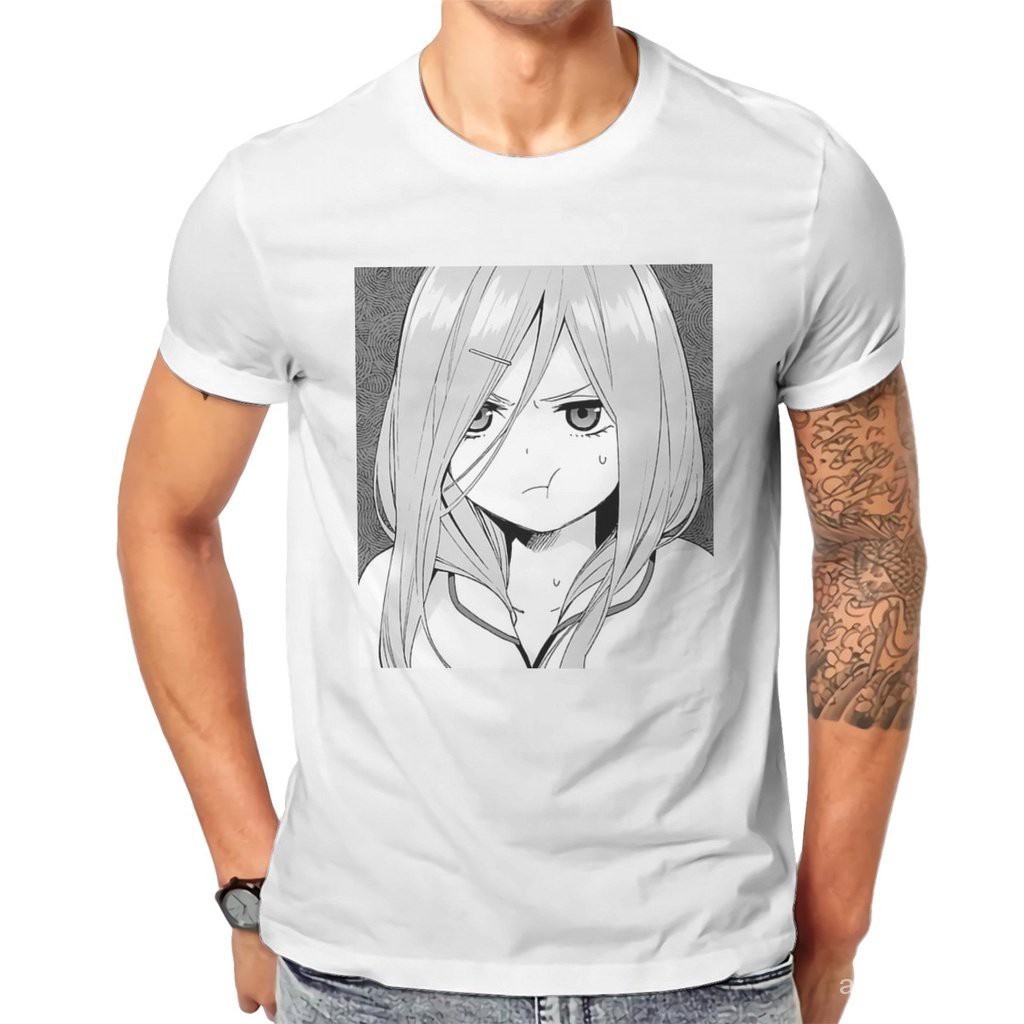 (🔥เสื้อยืดพิมพ์ลาย🔥){vo}เสื้อยืดคอกลม Miku Nakano Pouting - The Quintessential Quintuplets T-shirt