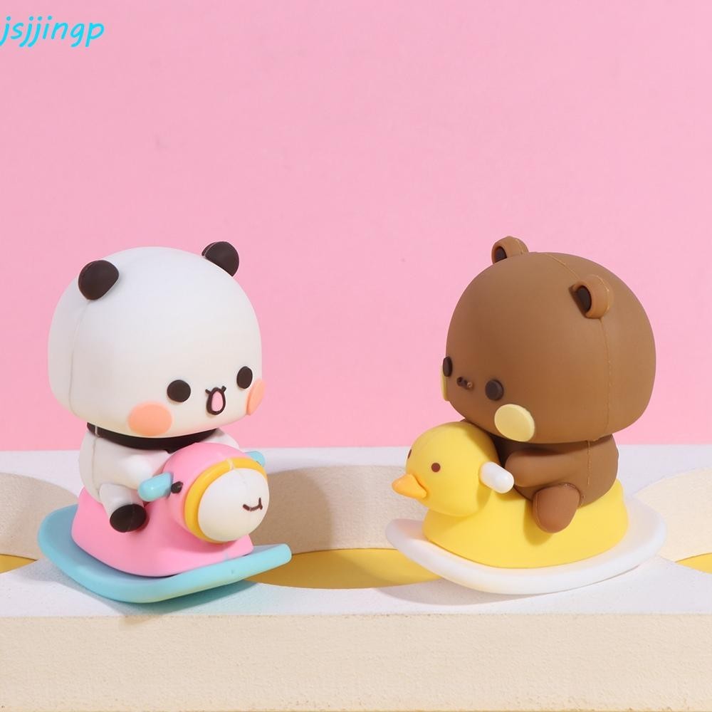 Jsjjingp Bubu Dudu Panda Bear รูป, อะนิเมะรูป Panda Panda Bubu Dudu รูปตุ๊กตา, การ์ตูนที่น่าตื่นเต้นสะสมหมี Panda Bubu Bear ของเล่นตกแต่งบ้าน
