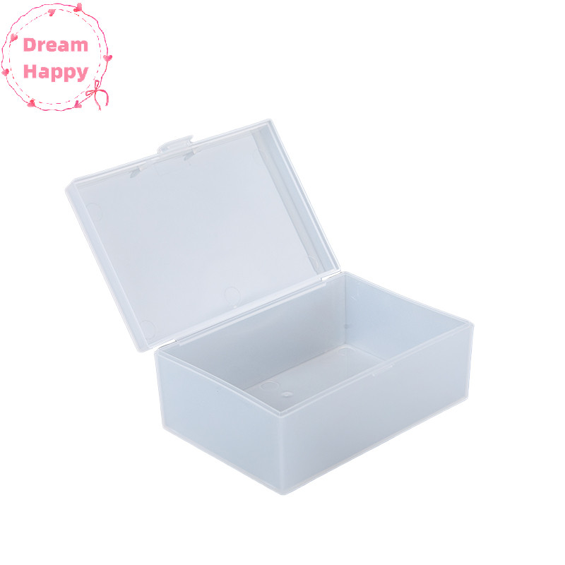 Dreamhappy Frosted Flip Storage Box Photocards กล่องเก็บการ์ดขนาดเล็กโต๊ะ Organizer กล่องการจําแนกกล่องเก็บเครื่องประดับคอนเทนเนอร์ TH