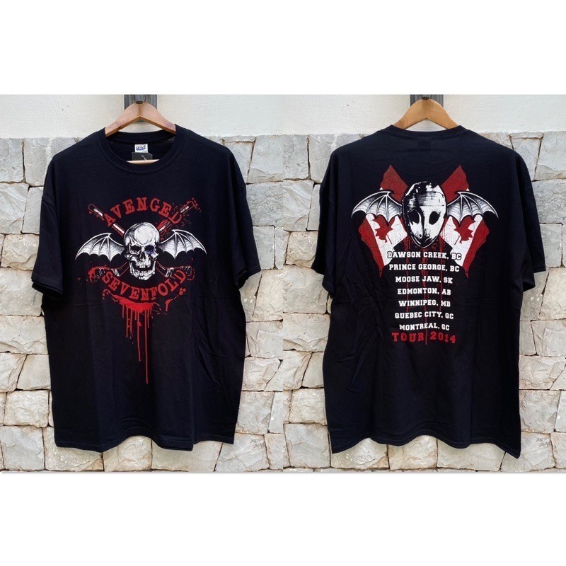 [100% Cotton] เสื้อวง Avenged sevenfold A7X ลาย Tour ของแท้[S-5XL]