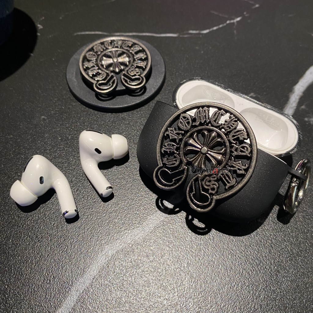 โลหะตกแต่งสําหรับ Apple Airpods 1 2 3 pro 2 แฟชั่นการออกแบบฝาครอบ IMD Airpods pro 2 ชุดหูฟังไร้สายบลูทูธชาร์จกล่องเก็บพร้อมตะขอ