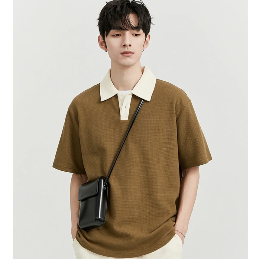 เสื้อโปโลแขนสั้นลําลองอินเทรนด์ฤดูร้อน