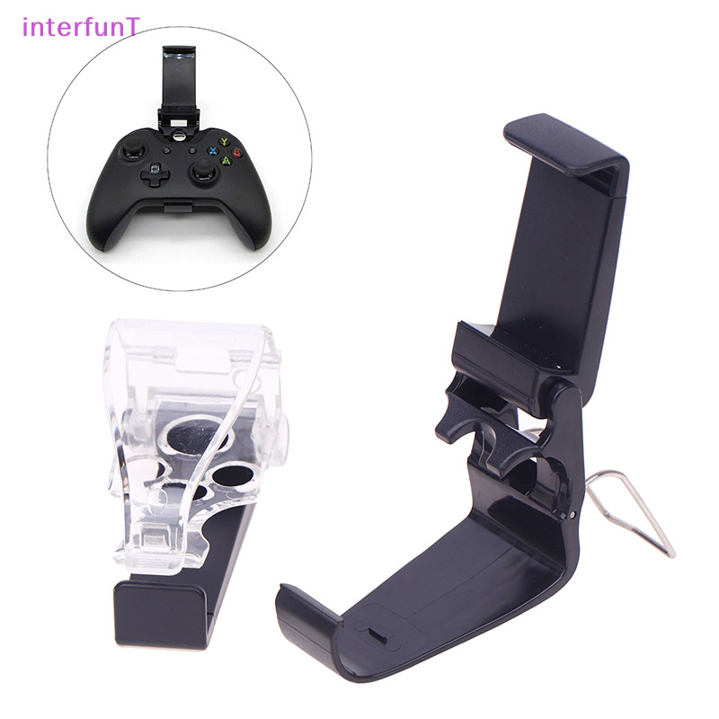 [InterfunT ] 1pc Handle ขาตั ้ งคลิปโทรศัพท ์ มือถือสําหรับ Xbox One/Slim X-SX Gamepad Controller Mount Holder [ ใหม ่ ]