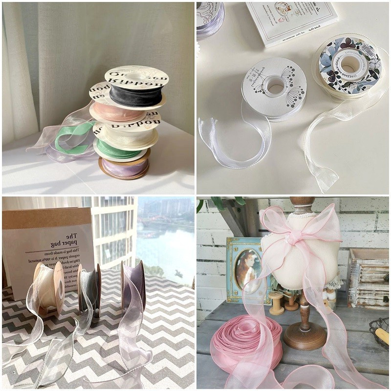 Ins Crowtail ริบบิ้นดอกไม้เค้กบรรจุภัณฑ์เชือกการจัดดอกไม้ DIY วัสดุ - รูปที่ 2