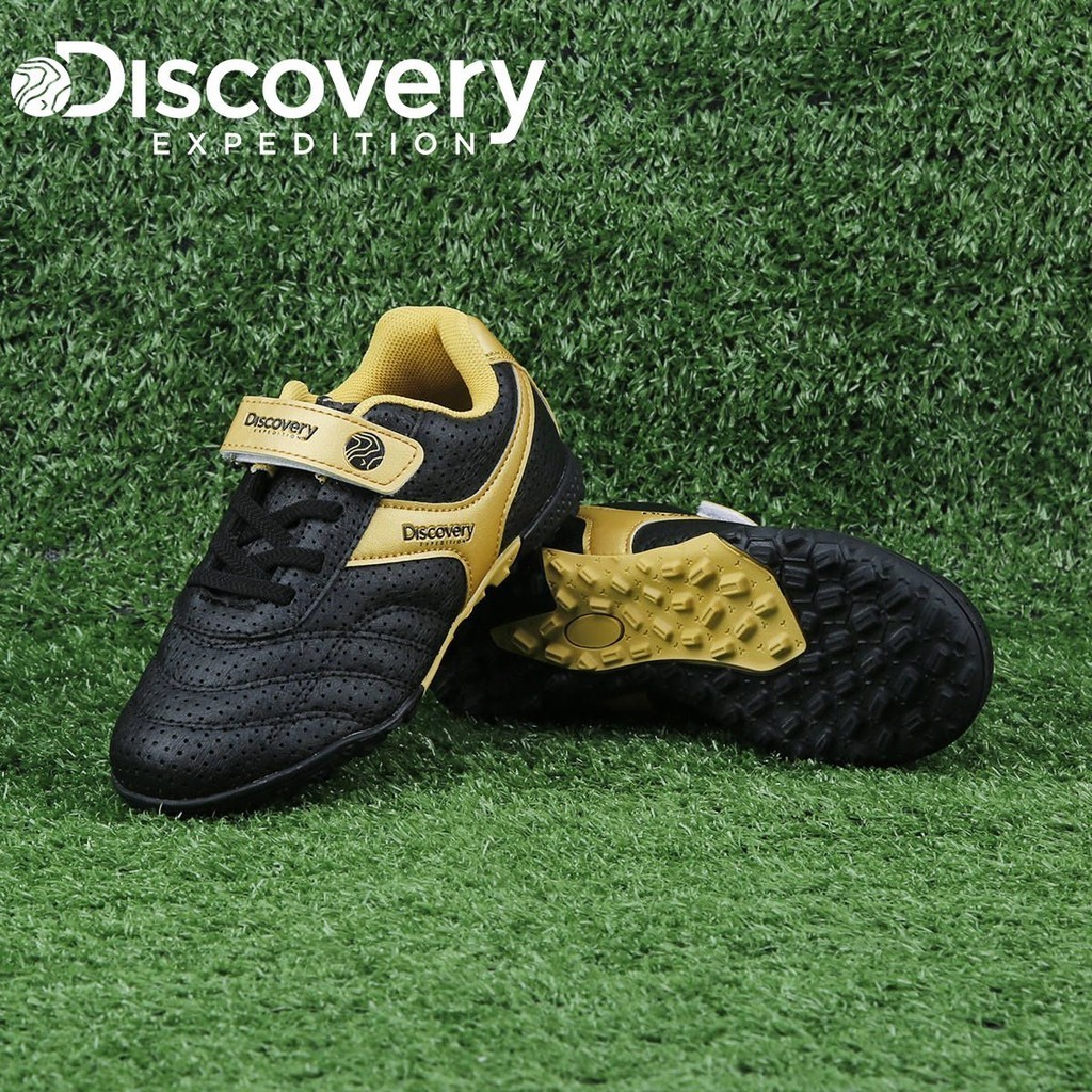 Discovery รองเท้ากีฬาเด็ก Spikes TF หนังพื้นผิวผู้ชายผู้หญิงรองเท้าผ้าใบการฝึกอบรมโรงเรียนประถมศึกษา