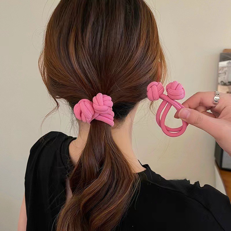 สไตล ์ จีนยืดยางผมวงหัวเชือก Scrunchie ผมผูกอุปกรณ ์ เสริมผม