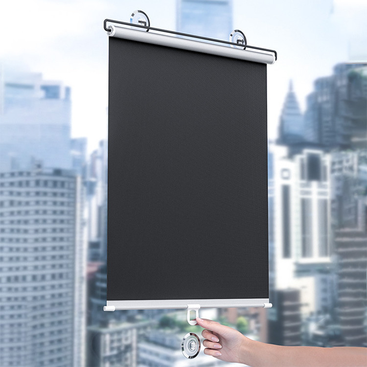 ตกแต่งบ้าน 【พร้อมส่งในไทย】ม่านม้วนกันแสงUV100% ม่านบังแดด มู่ลี่ม้วน กันแสง กันความร้อน ใช้งานง่าย ไม่ต้องติดตั้ง ส่งด่วน สั่งเลย