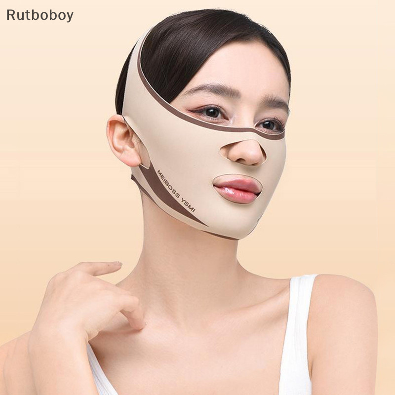 [ Rut ] Chin Cheek Slimming V Shape V Line Lifg Mask Face Lifg Anti Wrinkle Strap Band Sleeping Mask Beauty Health COD