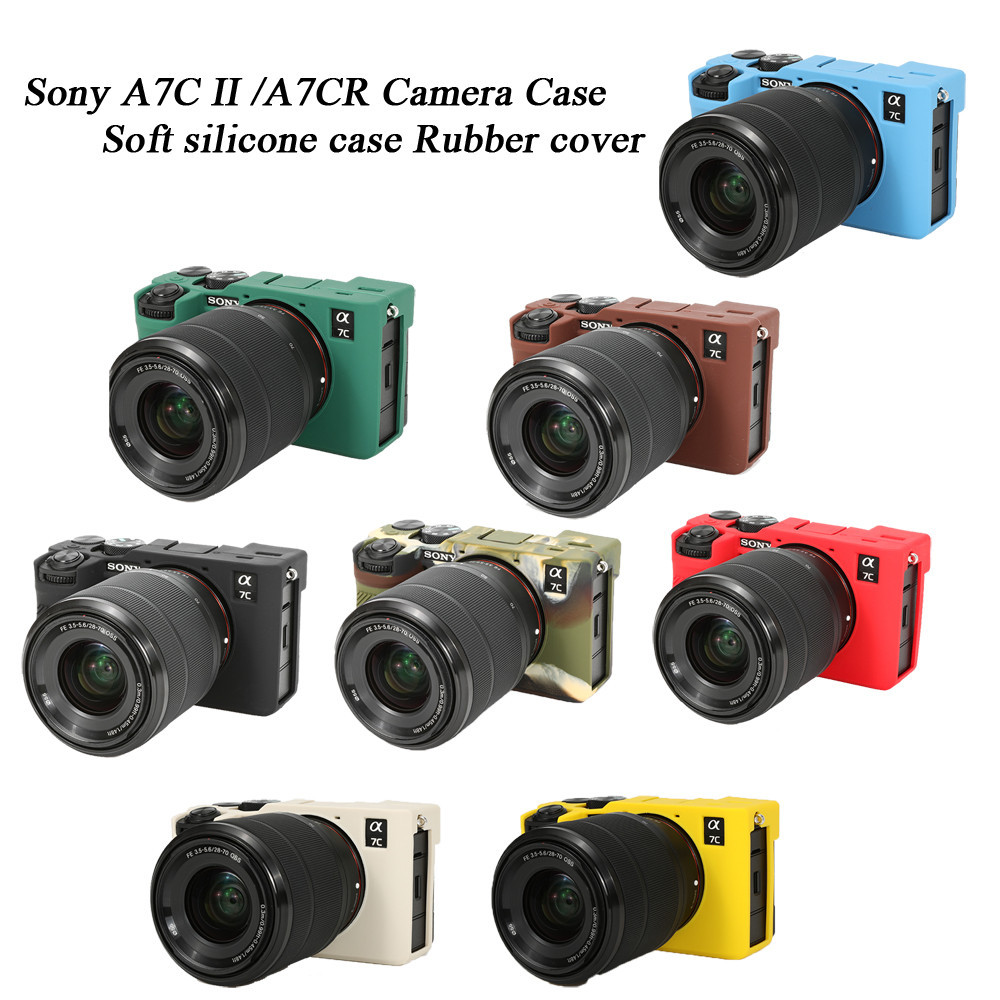 Soft A7C II กระเป๋ากล้องเคสซิลิโคนสําหรับ Sony A7C2 A7C II A7CR
