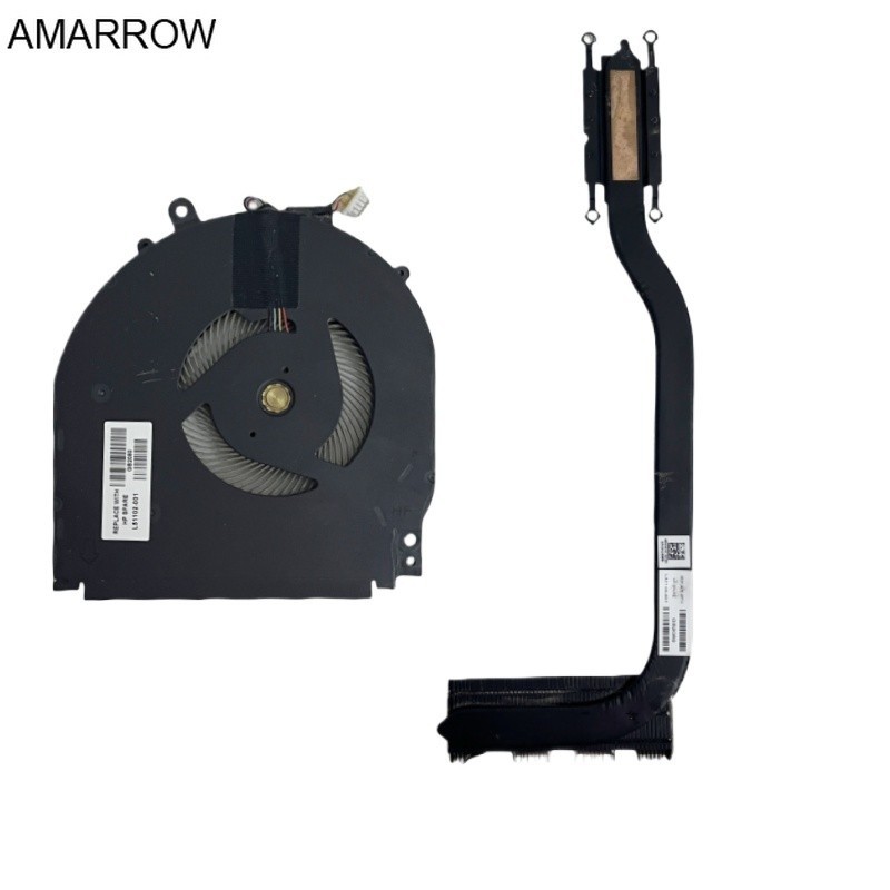 พัดลมระบายความร้อน CPU แล็ปท็อปสําหรับ HP X360 14-DH TPN-W139 ฮีทซิงค์ระบายความร้อนหม้อน้ําทองเหลือง