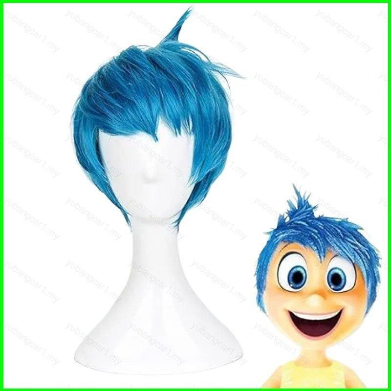 Yb Inside Out 2 Joy คอสเพลย ์ วิกผมประดิษฐ ์ หนังศีรษะอะนิเมะผม Hairpiece ทนความร ้ อนปาร ์ ตี ้ ฮาโลวีน