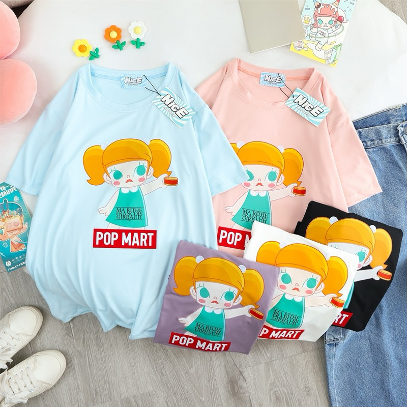🔥พร้อมส่ง&COD🔥RINA STUDIO เสื้อยืดฟรีไซส์ POP MART