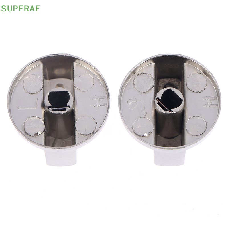 Superaf โลหะ 8 มม.Universal Silver เตาแก๊สปุ่มควบคุม Adaptors สวิตช์เตาอบ HOT