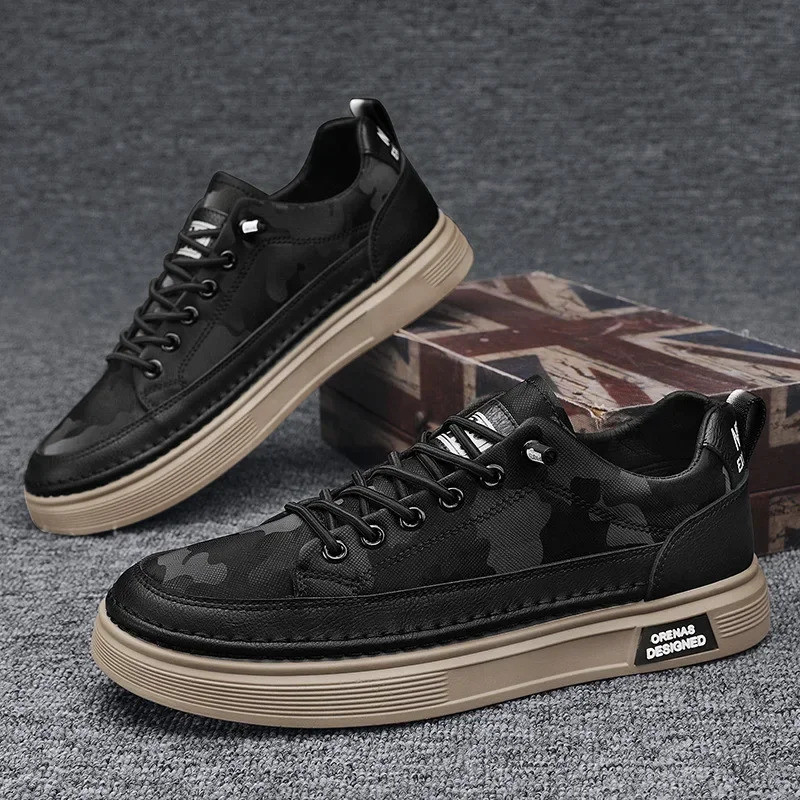 2024 Mens Casual รองเท้ากลางแจ้งขับรถเทนนิส Luxury Running รองเท้าผ้าใบแพลตฟอร์มหนัง Chefs Loafers แฟชั่นฤดูร้อนรองเท้าผ้าใบ