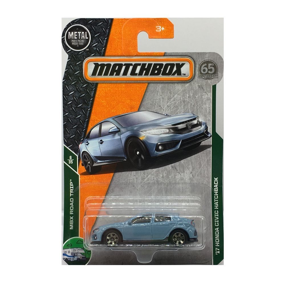 [ของขวัญทํามือ] Matchbox Mattel MATCHBOX City Heroของเล่นรถขนาดเล็ก 6 17 Honda Civic Hatchback